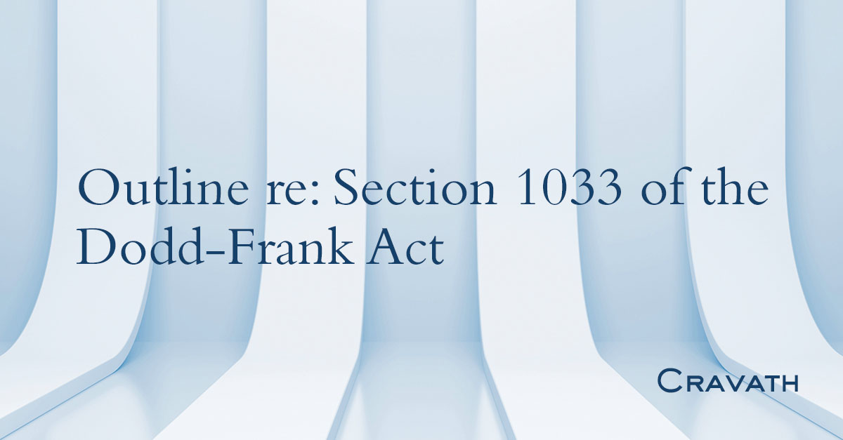 what is section 1033 of the dodd frank act
