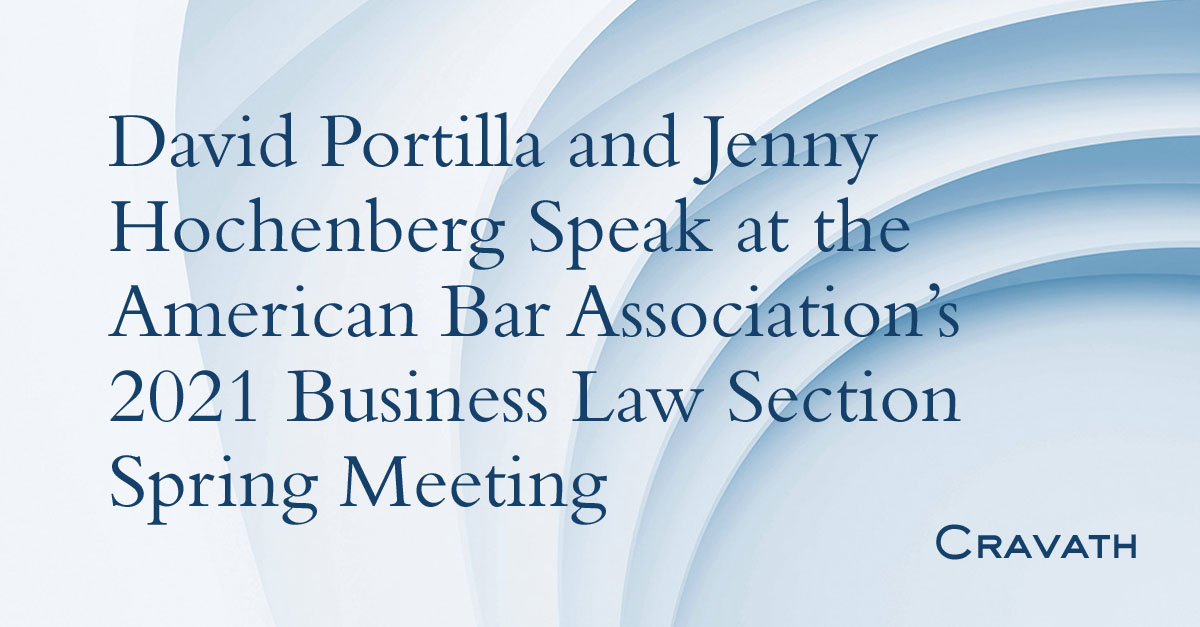 David Portilla Speaks at the American Bar Association’s 2021 Business