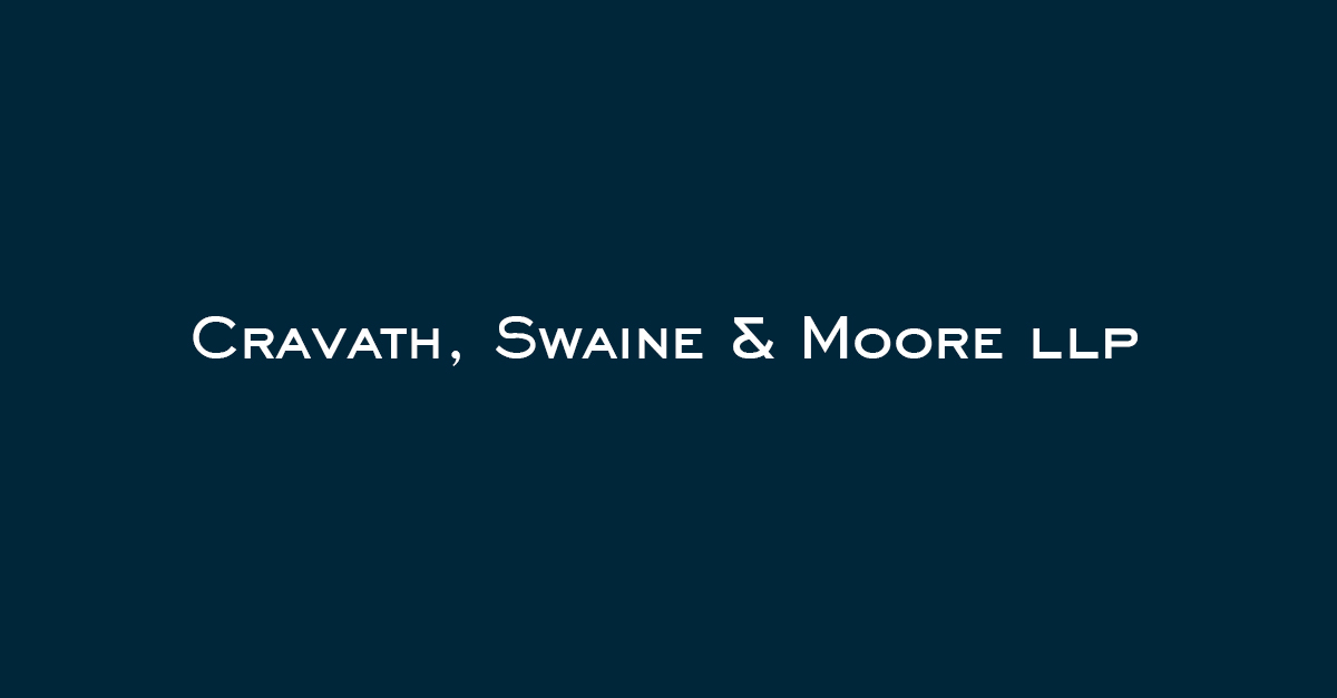 Daniel Slifkin Admitted to American College of Trial Lawyers Cravath, Swaine & Moore LLP