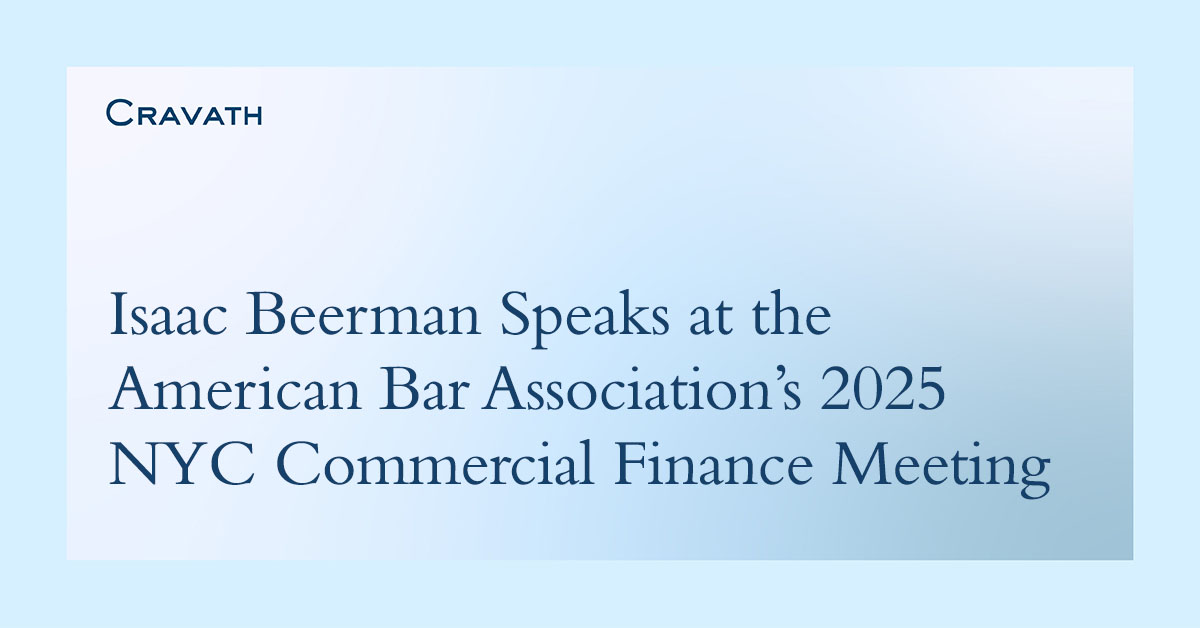 Isaac Beerman Speaks at the American Bar Association’s 2025 NYC ...